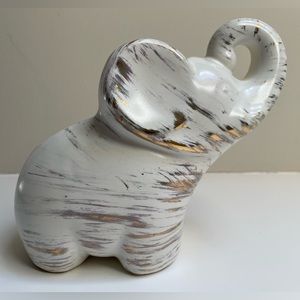 Vintage Ceramic Elephant Planter
